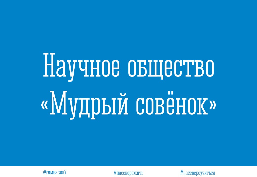 Научное общество "Мудрый совёнок".